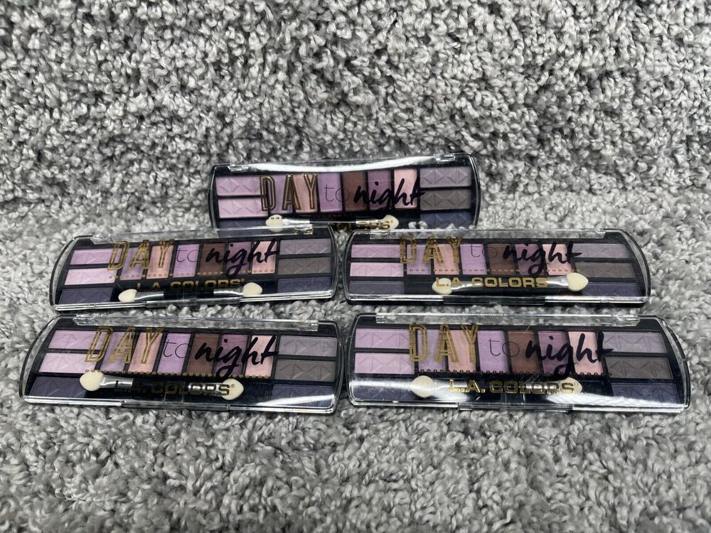 Lot Of 5 LA Colors Day To Night Makeup Eyeshadow Palette CES424 Dusk 28 Oz